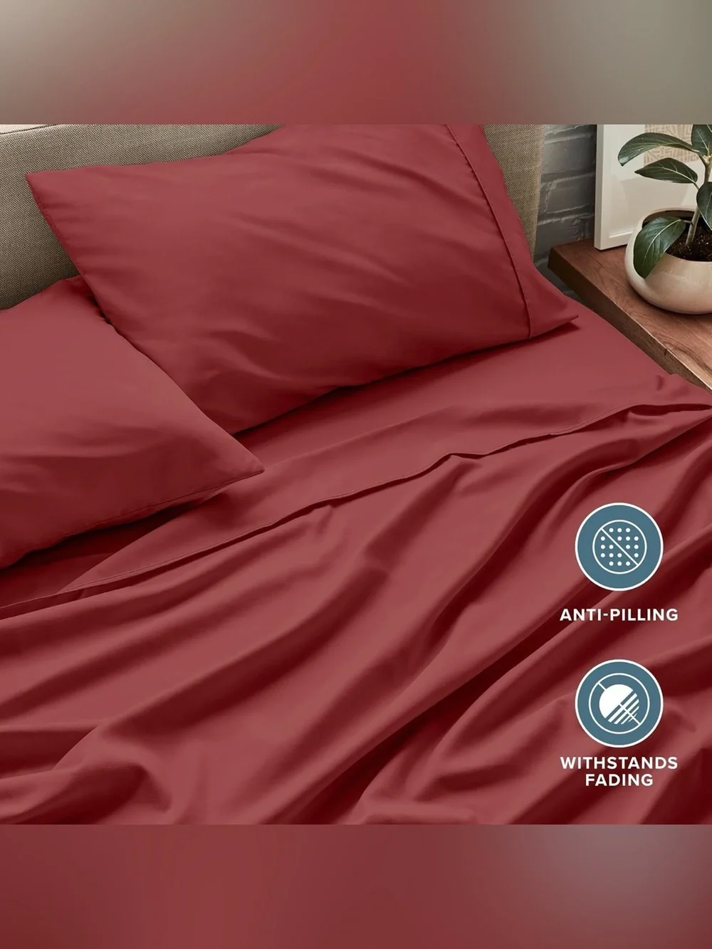 NEW Bare Home King Sheet Set 1800 Ultra-Soft Microfiber King Bed Brushed Comfort